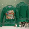 Brown, Aqua, and Red Zigzag Pattern “Rudolphin Miami Dolphins” Ugly Christmas Sweater Brown, Aqua, and Red Zigzag Pattern “Rudolphin Miami Dolphins” Ugly Christmas Sweater
