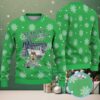 Navy Blue & White Reindeer Pattern “Leonardo Holding Coors Light” Ugly Christmas Sweater – Coors Light Edition