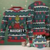 Black Ugly Christmas Sweater with White Snowflake and Gift Pattern Featuring Nurse Theme with Medical Bottles and Christmas Elements