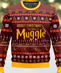 Gryffindor Merry Christmas Ya Filthy Muggle Sweater