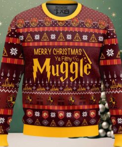 Gryffindor Merry Christmas Ya Filthy Muggle Sweater