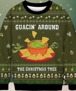 Guacin Around The Christmas Tree Ugly Sweater Guacin Around The Christmas Tree Ugly Sweater