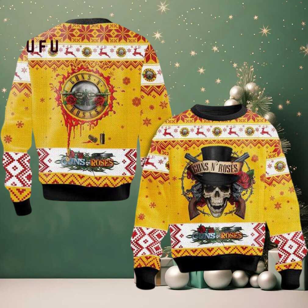 Guns N Roses November Rain Christmas Ugly Sweater Guns N Roses November Rain Christmas Ugly Sweater