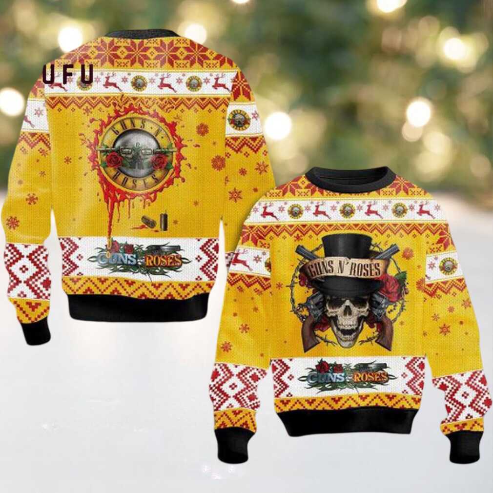 Guns N Roses November Rain Christmas Ugly Sweater Guns N Roses November Rain Christmas Ugly Sweater