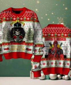 Guns N’ Roses Sweet Child Christmas Time Deadpool Time Ugly Sweater