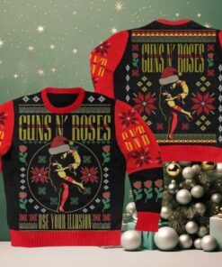 Guns N Roses Use Your Illusion 2025 Ugly Christmas Sweater