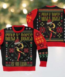 Guns N Roses Use Your Illusion 2025 Ugly Christmas Sweater