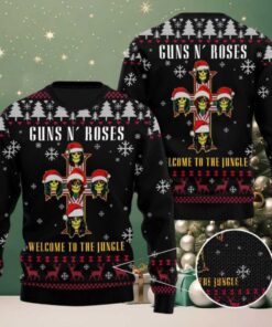 Guns N’ Roses Welcome To The Jungle 2025 Ugly Christmas Sweater