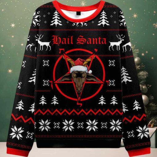 Hail Santa Ugly Christmas Sweater