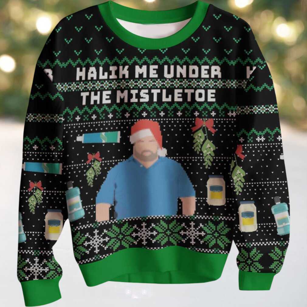 Halik Me Under The Mistletoe Ugly Christmas Sweater, hoodie, sweater, long sleeve and tank top Halik Me Under The Mistletoe Ugly Christmas Sweater