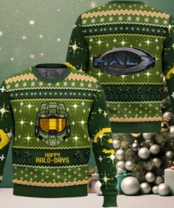 Happy Halo days Halo Combat Evolved Ugly Christmas Sweater Happy Halo days Halo Combat Evolved Ugly Christmas Sweater