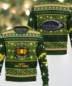 Happy Halo days Halo Combat Evolved Ugly Christmas Sweater Happy Halo days Halo Combat Evolved Ugly Christmas Sweater