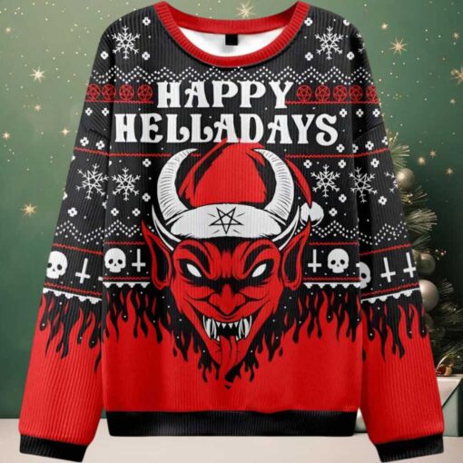 Happy Helladays Ugly Christmas Sweater