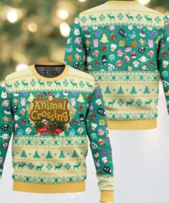 Happy Villagers Animal Crossing Ugly Christmas Sweater Happy Villagers Animal Crossing Ugly Christmas Sweater