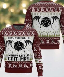 Have Yourself A Merry Little Crit mas Dungeons & Dragons Ugly Christmas Sweater Have Yourself A Merry Little Crit mas Dungeons & Dragons Ugly Christmas Sweater