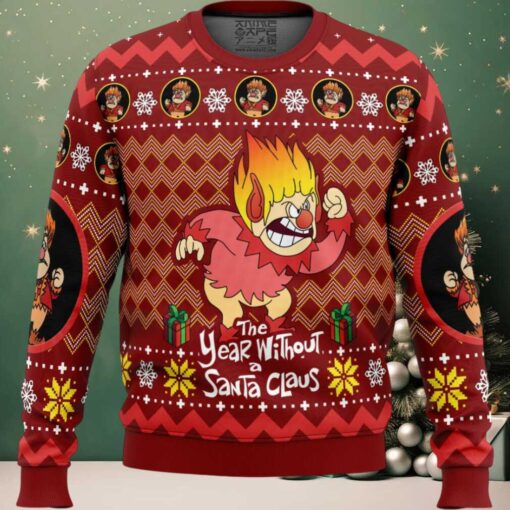 Heat Miser The Year Without a Santa Claus Ugly Christmas Sweater