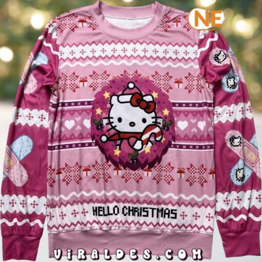 Hello Christmas Hello Kitty Christmas Ugly Sweater