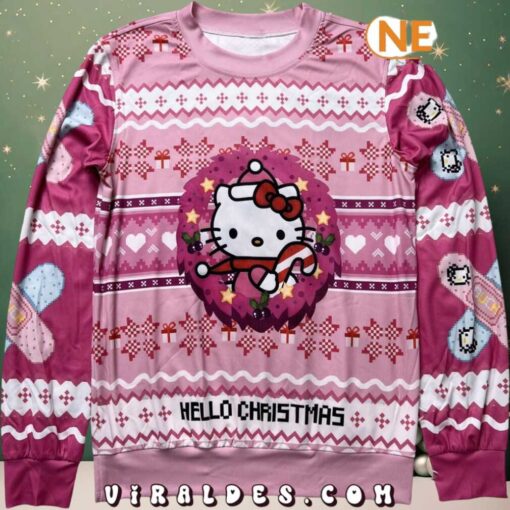 Hello Christmas Hello Kitty Christmas Ugly Sweater