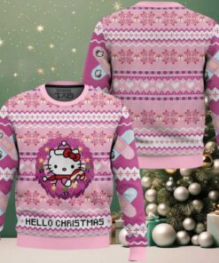Hello Christmas Hello Kitty Ugly Christmas Sweater Hello Christmas Hello Kitty Ugly Christmas Sweater