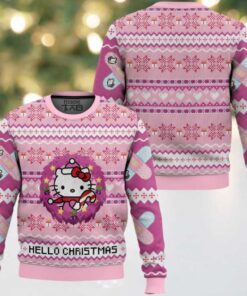 Hello Christmas Hello Kitty Ugly Christmas Sweater Hello Christmas Hello Kitty Ugly Christmas Sweater