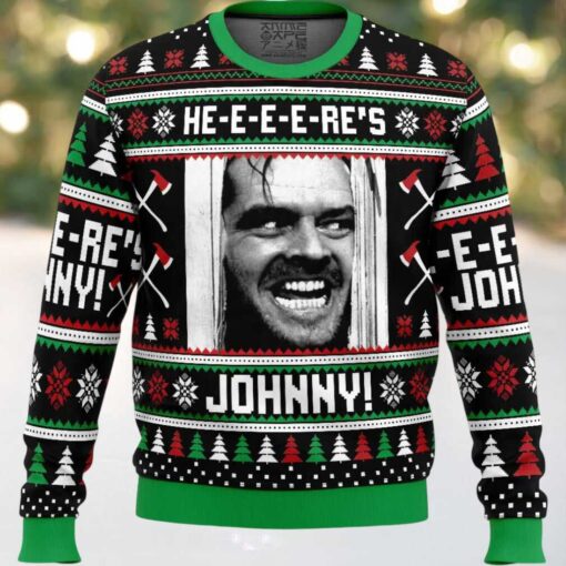 Here’s Johnny The Shining Ugly Christmas Sweater