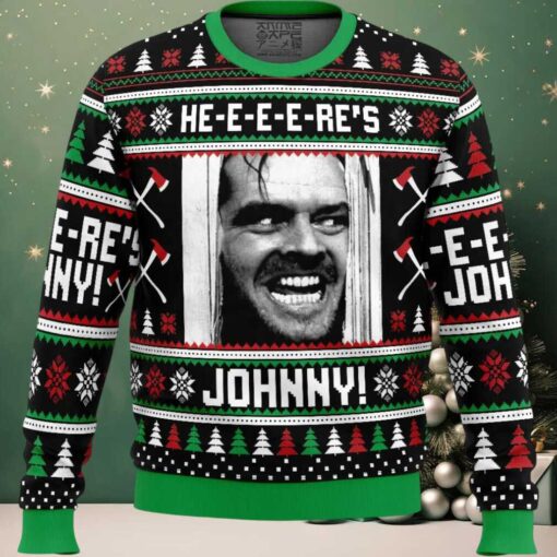 Here’s Johnny The Shining Ugly Christmas Sweater