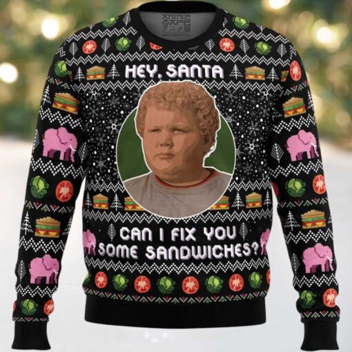 Hey Santa Can I Fix You Some Sandwiches Bad Santa Ugly Christmas Sweater