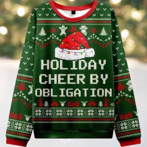 Holiday Cheer by Obligation Green Ugly Christmas Sweater