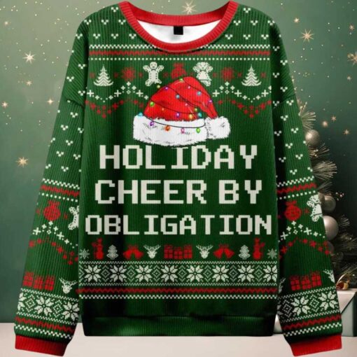 Holiday Cheer by Obligation Green Ugly Christmas Sweater