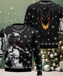 Hooktab Anti venom Marvel Venom Ugly Christmas Sweater Hooktab Anti venom Marvel Venom Ugly Christmas Sweater