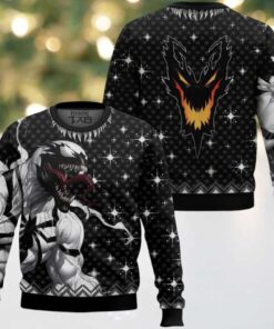 Hooktab Anti venom Marvel Venom Ugly Christmas Sweater Hooktab Anti venom Marvel Venom Ugly Christmas Sweater