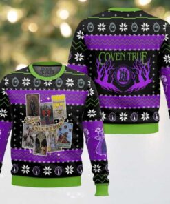 Hooktab Coven True The Witches’ Road Ugly Christmas Sweater Hooktab Coven True The Witches’ Road Ugly Christmas Sweater