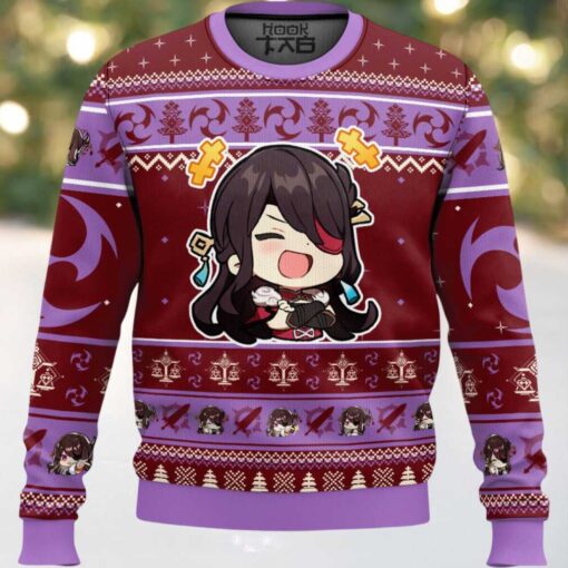 Hooktab Genshin Impact Beidou Ugly Christmas Sweater