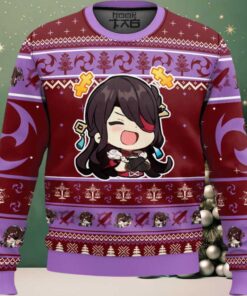 Hooktab Genshin Impact Beidou Ugly Christmas Sweater