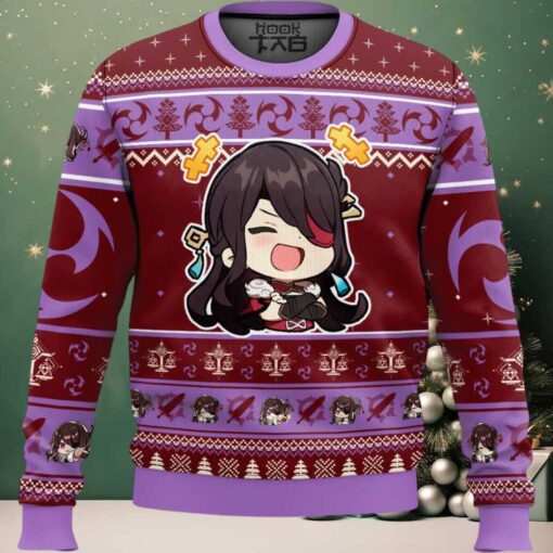 Hooktab Genshin Impact Beidou Ugly Christmas Sweater