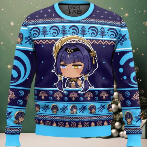 Hooktab Genshin Impact Candace Ugly Christmas Sweater