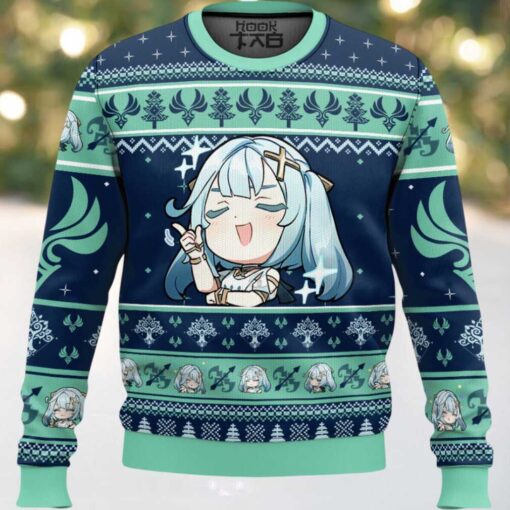 Hooktab Genshin Impact Faruzan Ugly Christmas Sweater