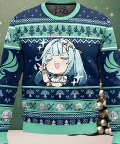 Hooktab Genshin Impact Faruzan Ugly Christmas Sweater