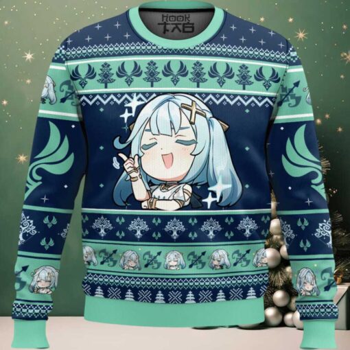 Hooktab Genshin Impact Faruzan Ugly Christmas Sweater