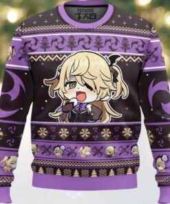 Hooktab Genshin Impact Fischl Ugly Christmas Sweater