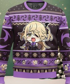 Hooktab Genshin Impact Fischl Ugly Christmas Sweater