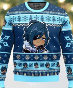 Hooktab Genshin Impact Kaeya Ugly Christmas Sweater