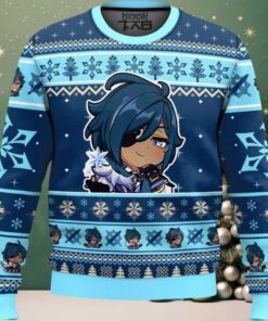 Hooktab Genshin Impact Kaeya Ugly Christmas Sweater