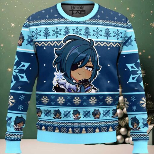 Hooktab Genshin Impact Kaeya Ugly Christmas Sweater