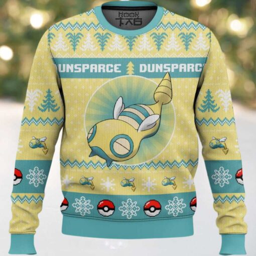 Hooktab Pokemon Gen 2 Dunsparce Ugly Christmas Sweater