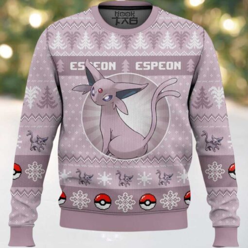 Hooktab Pokemon Gen 2 Espeon Ugly Christmas Sweater