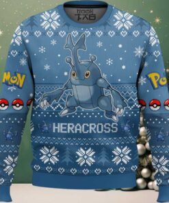 Hooktab Pokemon Gen 2 Heracross Ugly Christmas Sweater
