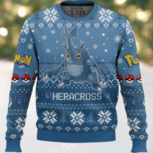 Hooktab Pokemon Gen 2 Heracross Ugly Christmas Sweater