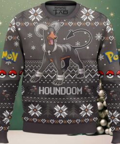 Hooktab Pokemon Gen 2 Houndoom Ugly Christmas Sweater