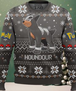 Hooktab Pokemon Gen 2 Houndour Ugly Christmas Sweater